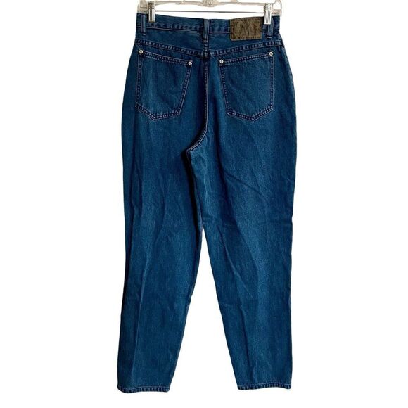 Vintage LA BLUES Jeans Size 12 Women Blue High Rise Mom Straight Taper Leg Gr… - Picture 2 of 7